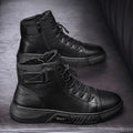 Hector - Tough Black Leather Kicks for Blokes